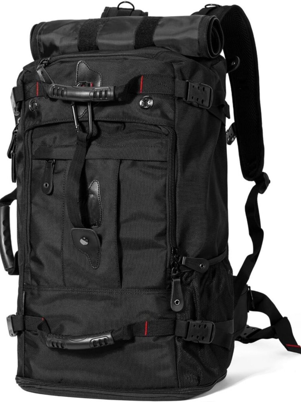 Large Capacity Travel Backpack & Duffle Bag - Durable, Convertible, 60L for